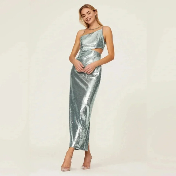 Toccin Sequin Cut Out Gown - Picture 3 of 3